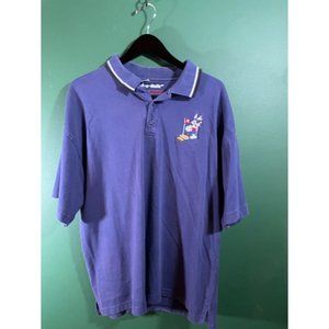 Bugs Bunny Golf - WB Store - Men's Blue Short Sleeve Polo Shirt - Size XL
